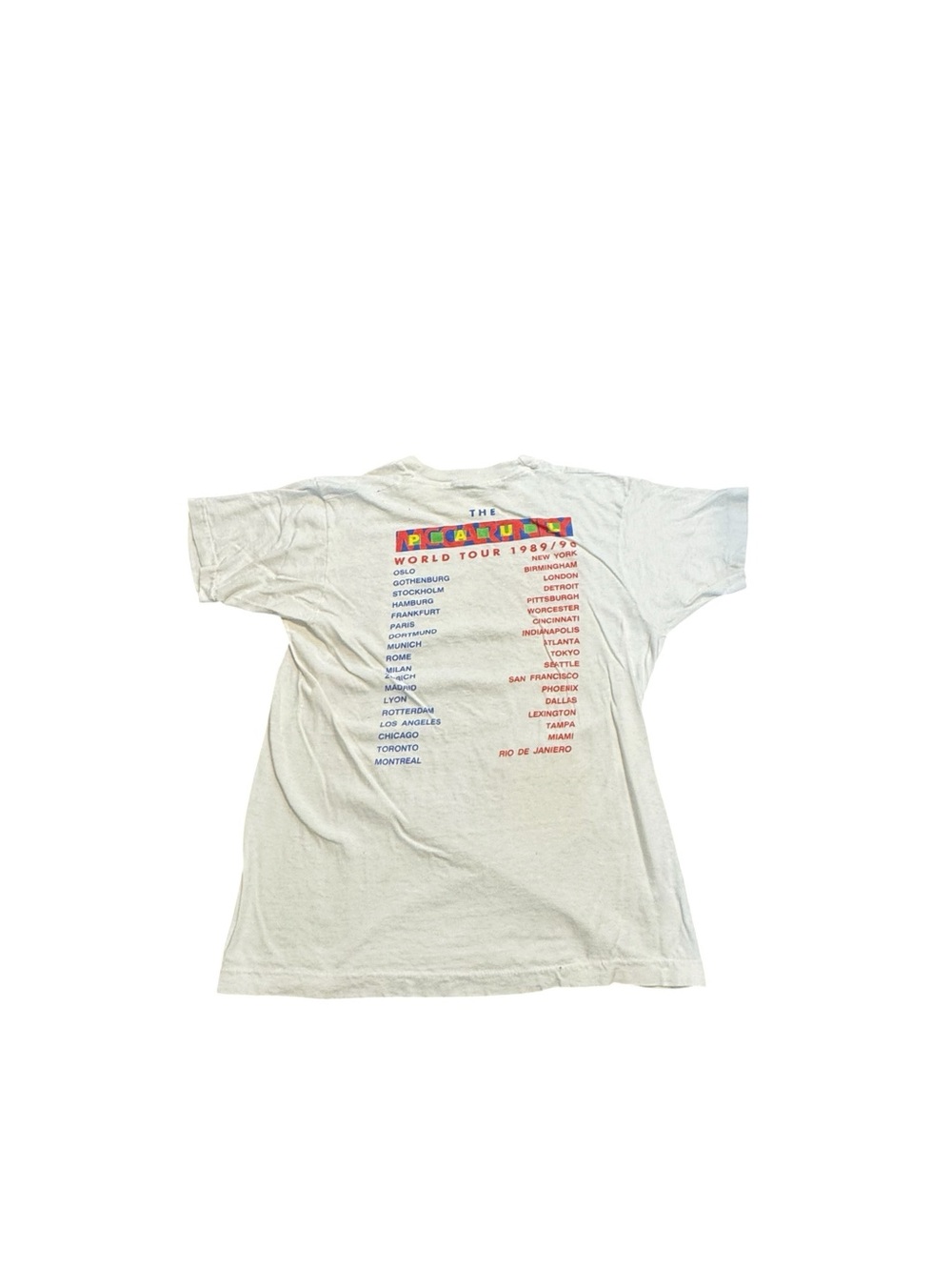 Vintage Paul McCartney 89-90 World Tour T Shirt SZ LG - Picture 2 of 5